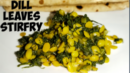 Dill leaves stir fry