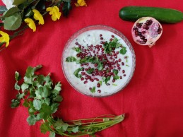 CUCUMBER AND POMEGRANATE RAITA RECIPE