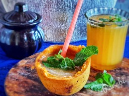 Bael(Stone apple)mint cooler recipe