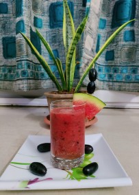 Watermelon and Black Grapes Cooler Recipe