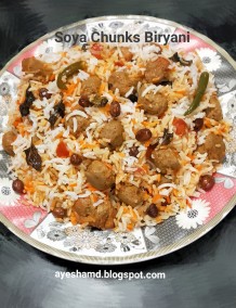 Soya Chunks Biryani Recipe