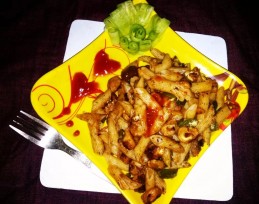 Egg soya spicy pasta recipe