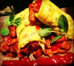 Soya Omelet Wrap Recipe