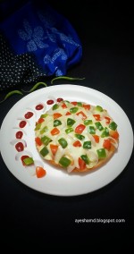 Dibba/Minapa Roti With Veg Pizza Delight Recipe