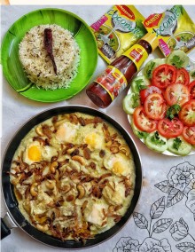Dim er Shaash-Ranga Recipe