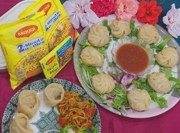 Maggi momos recipe