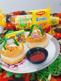 Maggi bun basket recipe