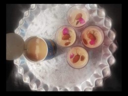 CARAMELIZED APPLE RICE KHEER SHOTS IN ROSE FLAVOUR RECIPE