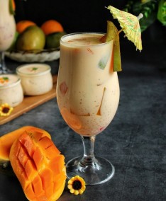 Mango Sago Coconut Drink
