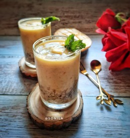 Vermicelli mango custard shots recipe