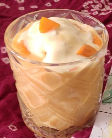 Mango milkshake with ice cream recipe