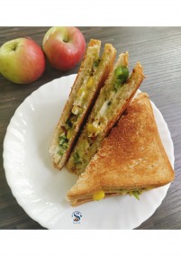 Corn capsicum sandwich recipe