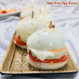 Mini Keto Egg Burger Recipe