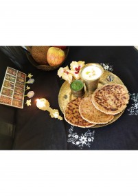 Sweet potato stuffed amaranth paratha recipe