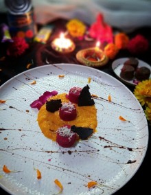Saffron Basundi With RoohAfza Sandesh Recipe