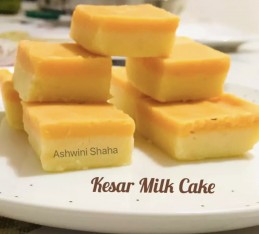 Kesar Milk Cake Recipe