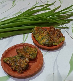 Spring onion pakoda recipe
