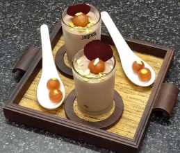 Rose Flavoured Gulab Jamun Chocolate Mousse