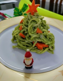 Pesto Pasta Christmas Tree Recipe