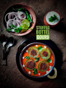Stuffed Bottle Gourd sabji recipe