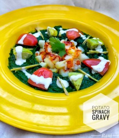 Potato spinich gravy recipe