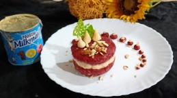 Sweet potato Beetroot Rabdi Delight Recipe