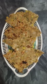 Onion Peas Masala Paratha Recipe