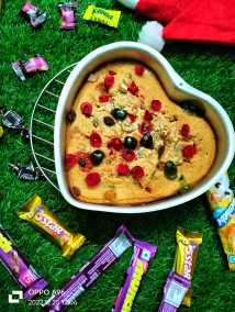 Oats dry fruits vanilla cake recipe