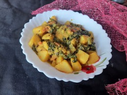POI SAAG ALOO KI SUBJI RECIPE