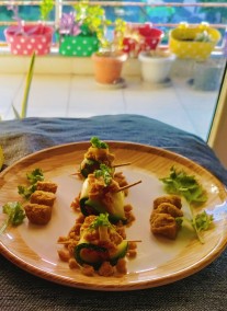 Vegan Zucchini Soya Roll Recipe