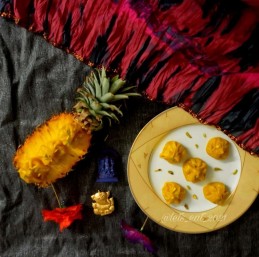 Pineapple Fusion Modak Recipe