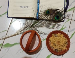 Fried suji with sugar recipe