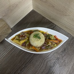 Quiona with Burnt Garlic Veggies recipe