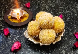 Kesar Coconut Dry Fruits Ladoo Recipe
