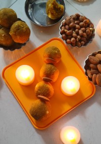 Almond Peanut Laddu Recipe
