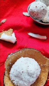 Fresh coconut laddu recipe