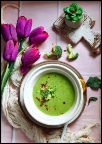 Broccoli peas soup recipe