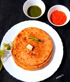 Gobhi Pyaz Paratha Recipe