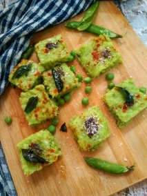 Matar Dhokla / green peas Dhokla Recipe