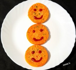 Smiley Veggie Pancake Recipe