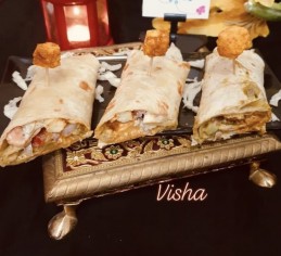 Paneer Masala Kathi Roll Recipe