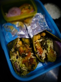 Chholey palak franky recipe