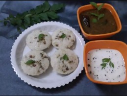 Idli filled with moong dal sprouts recipe