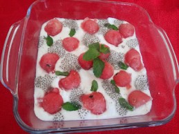 WATERMELON CHIA SEEDS RAITA RECIPE