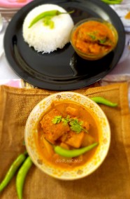 Lentil Cake Curry Recipe