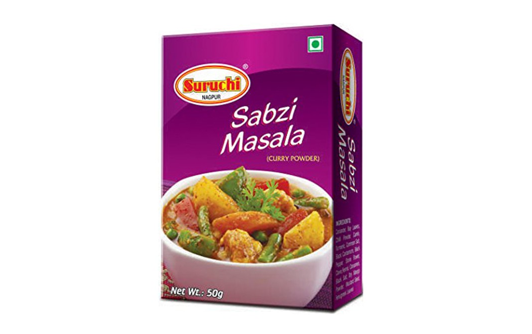 Suruchi Sabzi Masala (Curry Powder) Box 50 Grams - Reviews | Nutrition ...